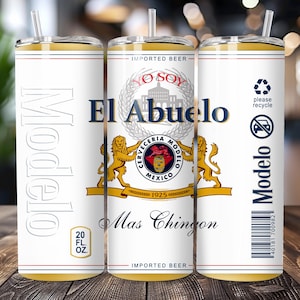 projekt opakowania na kubek yo soy el abuelo mas -modelo cerveza-pobieranie cyfrowe