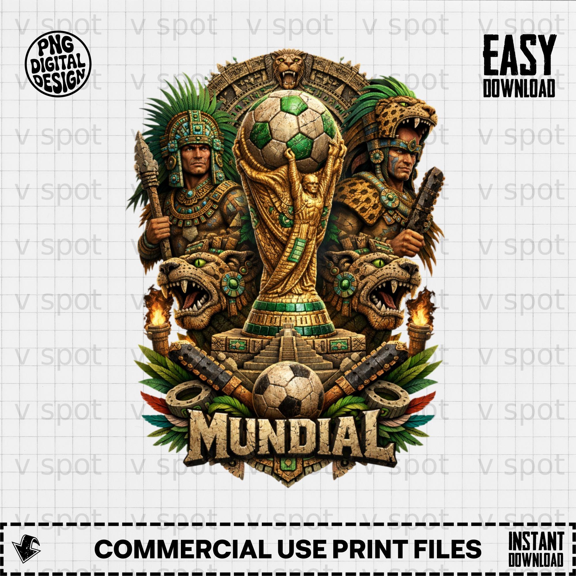 mundial-soccer-world-cup-digital-art-aztec-mayan-warrior-football-fan