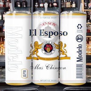projekt opakowania na kubki yo soy el esposo mas chingo-modelo cerveza-cyfrowe pobieranie