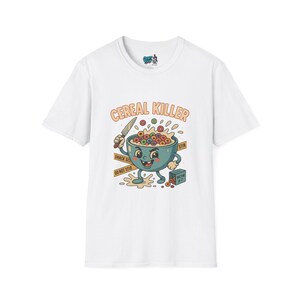 Cereal Killer T-Shirt, Fun Graphic Tee, Unisex Humor Shirt, Gift for Foodies, Funny Casual Wear