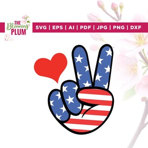 Patriottische vrede handteken Svg, Cricut, sublimatie, Amerikaanse vlag Svg, 4th Fourth July Svg, patriottische Svg, handteken ontwerp, onafhankelijkheid