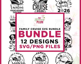 Family Cruise Svg Bundle, Cruise ship Svg, Cricut, sublimation, 2026 Family Cruise Shirt, Family Svg, Family Cruise 2026 Svg, Cruise SVG,