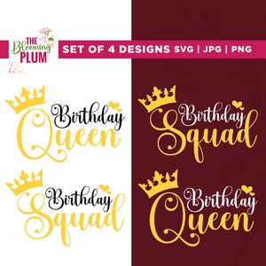 Rainha do Aniversário Svg, É Meu Aniversário Svg, Sublimação, Camiseta Rainha do Aniversário Svg, Camiseta de Aniversário Svg, Aniversário Svg, Esquadrão de Aniversário Svg