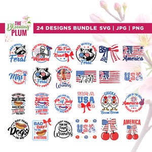 Ensemble 4 juillet Svg, dessins américains, Cricut, sublimation, 4 juillet Svg, États-Unis Svg, Amérique Bundle Svg, jour de l'indépendance Svg, vinyle