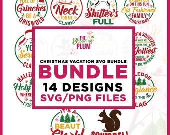 Kerstvakantie SVG-bundel, grappige kerst, Cricut, sublimatie, familiepyjama Svg, grappige kerstontwerpen, kerstvakantie png