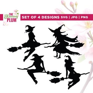 Flying Witch on a broom Svg, Witch Flying Svg, Cricut, Sublimation, Witch Brooms Svg, of witch Svg, Halloween Svg, Witch on a broom Svg