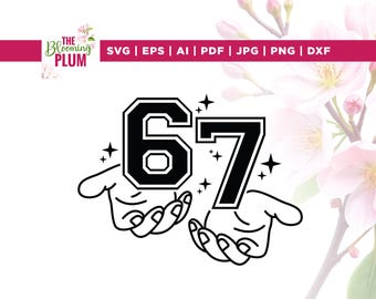 Funny Six Seven Meme SVG, Social Media Design (Digital Download)