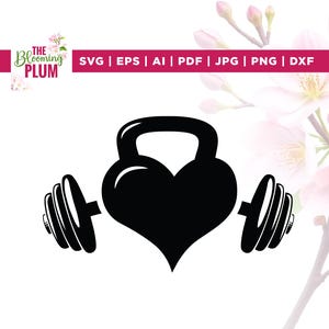 Barbell Svg, Love Gym Svg, Kettlebell Svg, Cricut, sublimation, Lifting Weights Svg, Commercial use Svg, Love Gym Svg, Fitness Shirt Svg