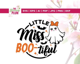 Little Miss Bootiful svg, Cricut, sublimation, Halloween svg, Bootiful svg, Kids Halloween svg, Girls Halloween svg, Cute Halloween png