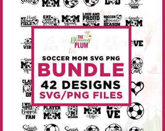 Soccer Mom SVG Bundle, Soccer Ball Svg, Cricut, Sublimation, Soccer Mom Life Svg, Game Day Svg, Soccer Heart Svg, Soccer Svg, Soccer Mama