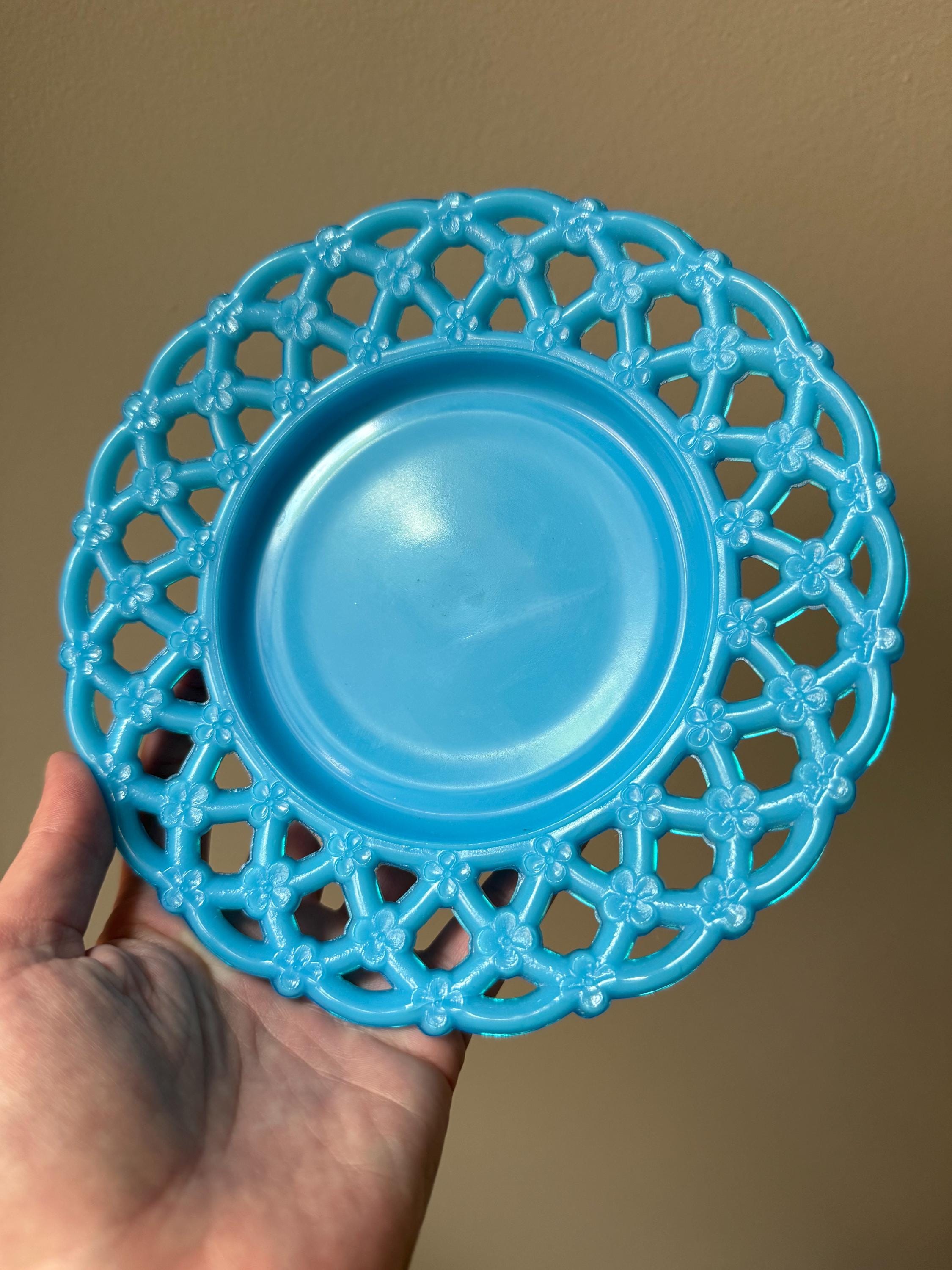 Fenton Opaque Blue - Etsy