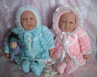 Knitting pattern for 16 - 20 inch reborns or newborn baby