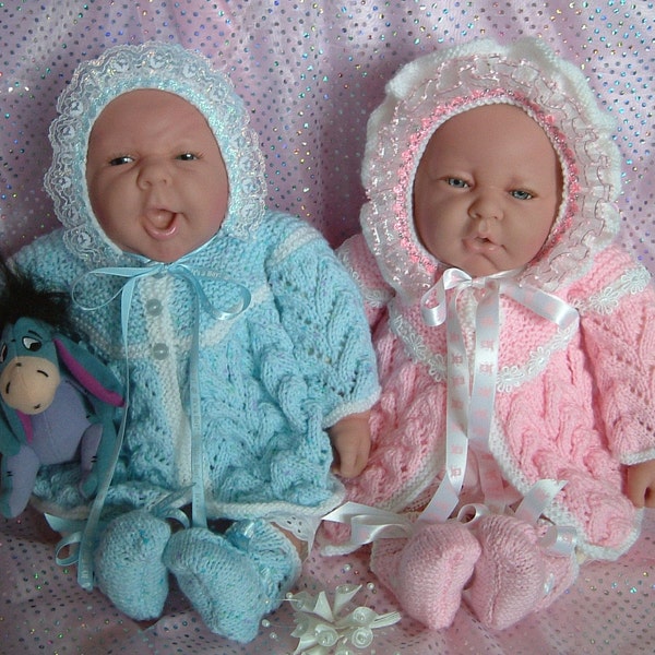 Knitting pattern for 16 - 20 inch reborns or newborn baby