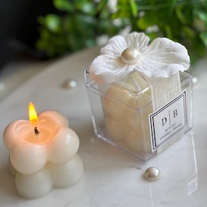 Wedding favor Bubble Candle, Bridal Shower Gift for guest, Bridesmaid favours, Bachelorette Party Favor, Bubble Candle Party favors, Rustic