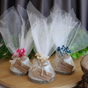 Personalisierte Hochzeitskerze, benutzerdefinierte Bubble Candle Hochzeitsbevorzugungen für Gäste in großen Mengen, Verlobung und Hennageschenk, einzigartige Gefälligkeiten, Hochzeitsbevorzugungen