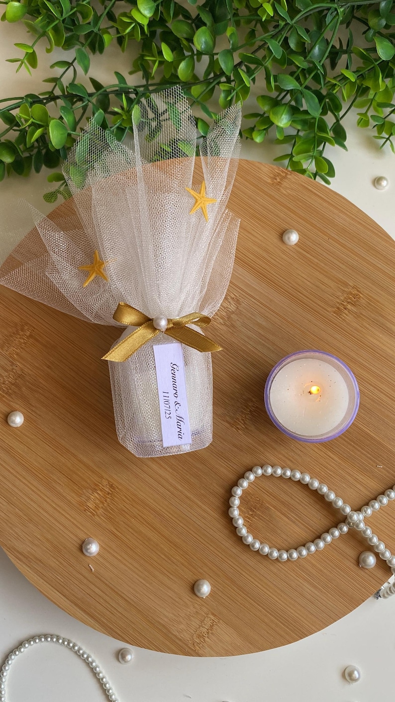 Personalized Candle Wedding Favors, Elegant Glass Bottle, Bridal Shower ...