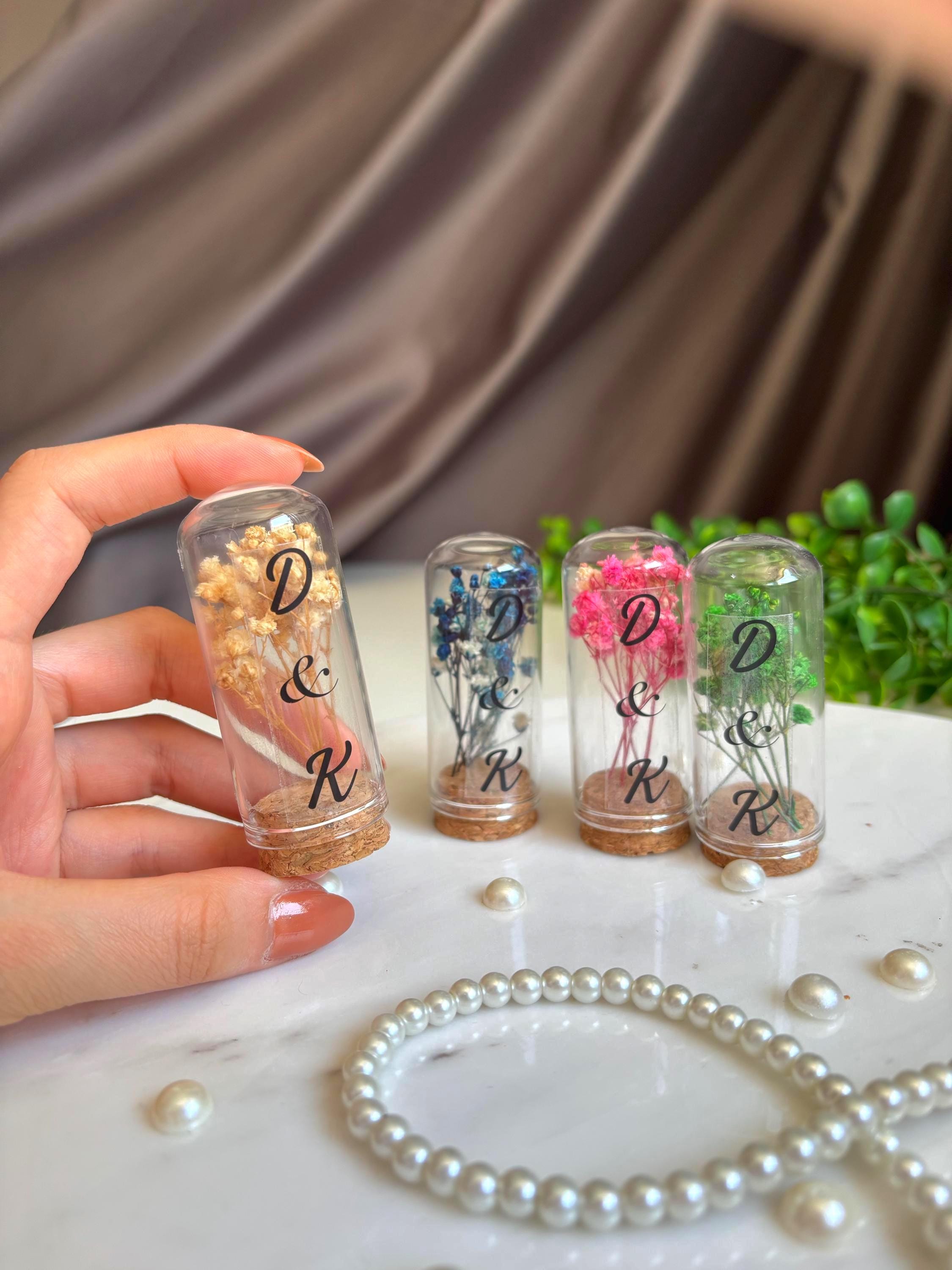 Dried Rose Glass Tube