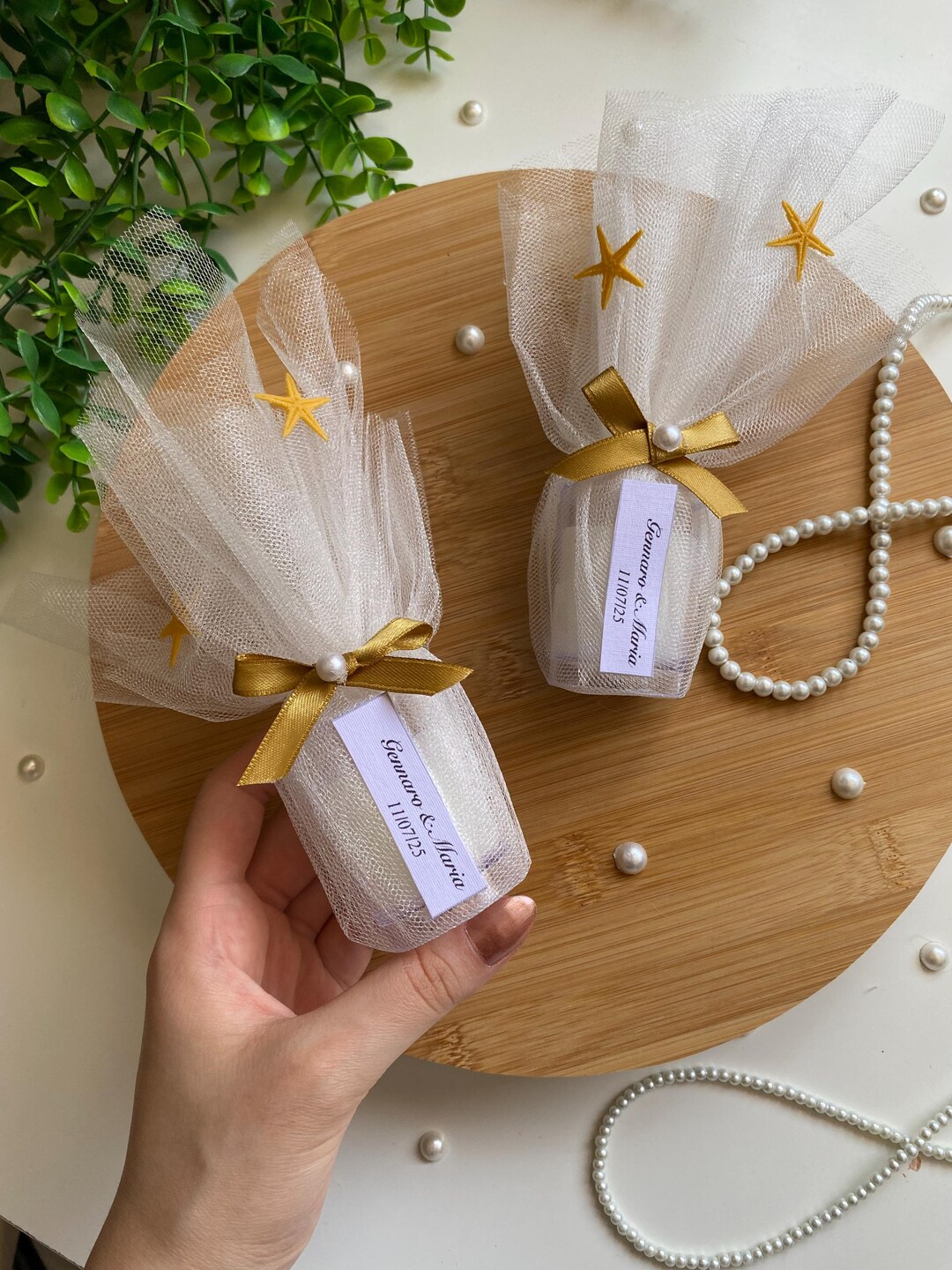Personalized Candle Wedding Favors, Elegant Glass Bottle, Bridal Shower ...