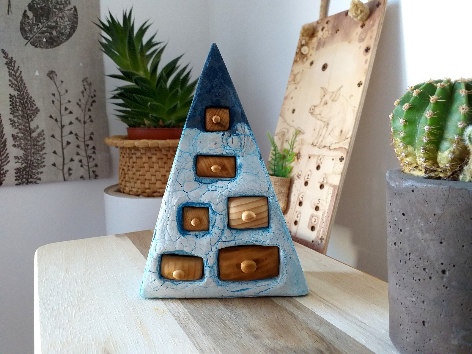 Mountain Shape Box Concrete Storage Box Concrete Jewelry Etsy