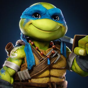 Leonardo - TMNT - 3D gedruckter Figurenbausatz (Unbemalt)