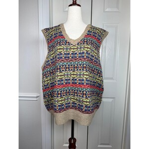 Fair Isle Vest Xxl - Etsy