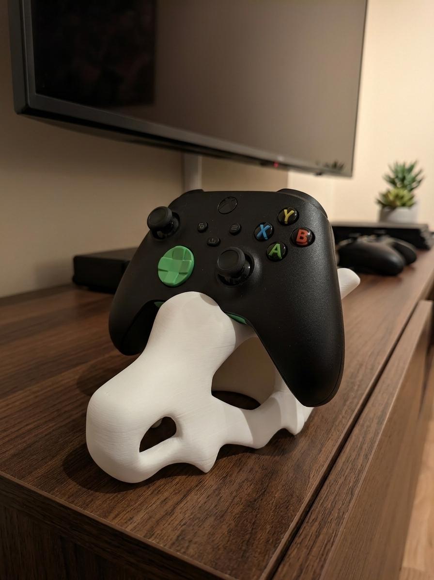 Cubone Skull Universal Controller Stand | 3D Printed Pokemon Gaming Desk Holder Accessory