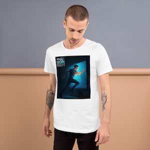 Escape Reality T-Shirt | Pixel Gamer Tee | Cyberpunk Glitch Art | Virtual Reality | DTF Print