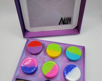 DabDugout™ Essential Oil Storage Kit: 3D Printed Travel Organizer with Silicone Jars