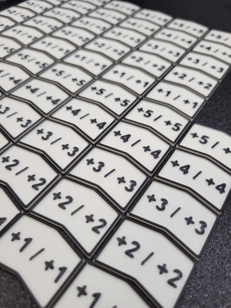 Token In Grid Pattern MTG +1/+1 Stackable Counters Set: Mana-themed Magic the Gathering ...