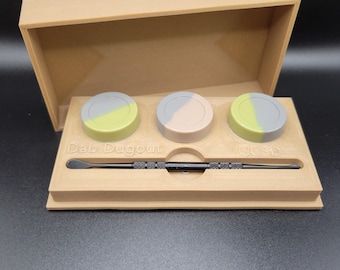 DabDugoutTrio™: Essential Oil & Wax Storage Kit - 3D Printed Travel Organizer