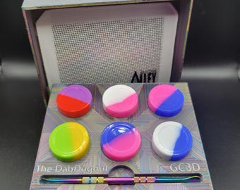 DabDugout™ Essential Oil & Wax Storage Kit: 3D Printed Travel Organizer