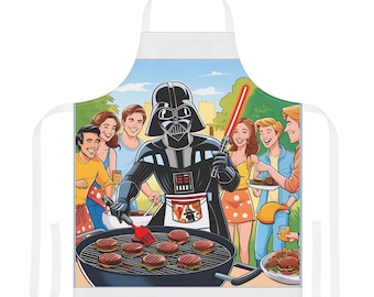 Grembiule da barbecue di Star Wars, regalo personalizzato per grigliate, accessorio da cucina geek, grembiule da festa, regalo per la festa del papà, attrezzatura da cucina unica