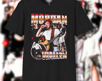 Morgan Wallen T-Shirt, Country Concert Apparel Tour Gift for Men Women, Unisex Softstyle Tee