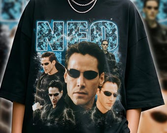 Neo Matrix Vintage Graphic T Shirt Retro Rap Tee Cyberpunk Movie Streetwear Sci Fi Unisex Graphic Tee