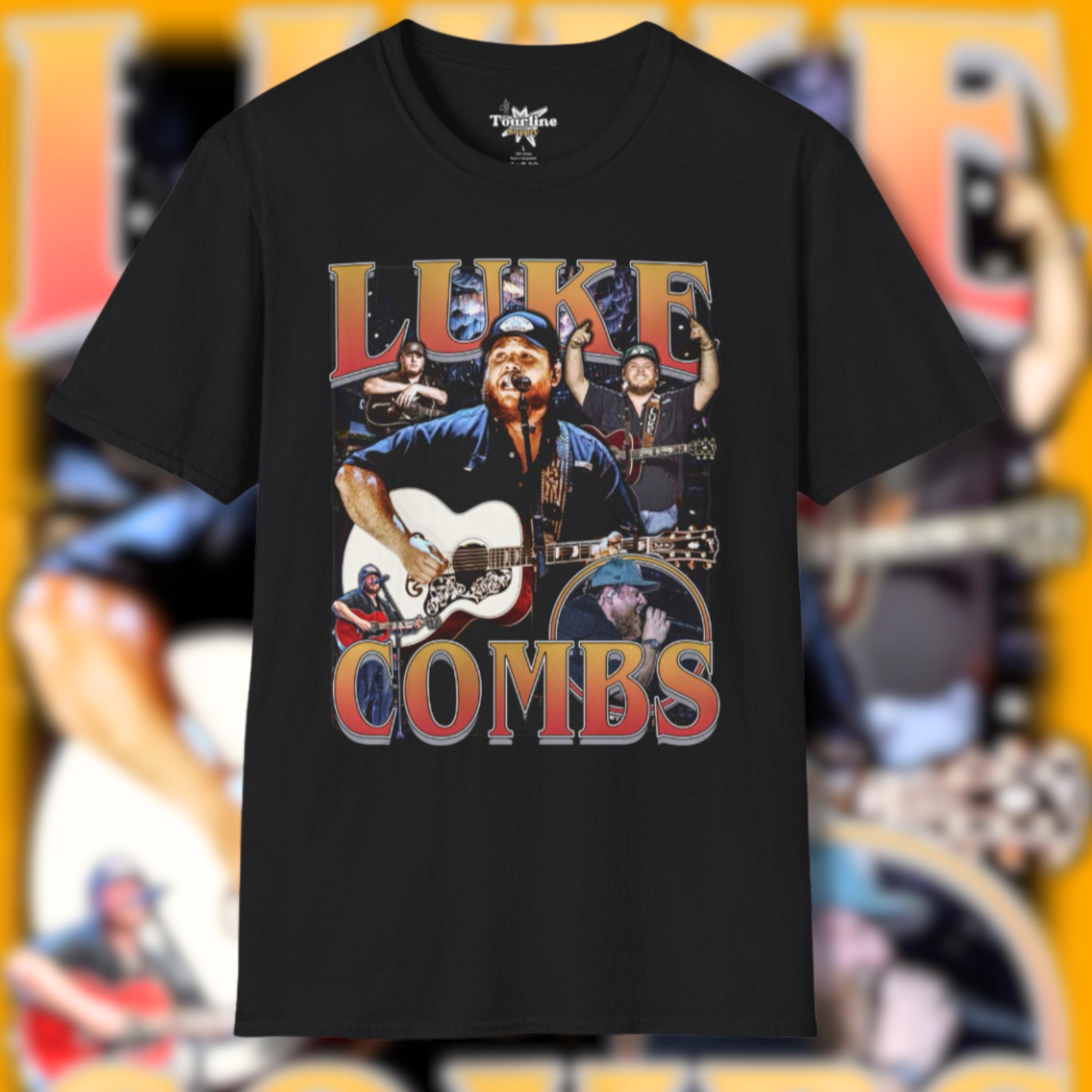 Luke Combs T-Shirt, Vintage Country Streetwear Retro Music Gift for Men and Women, Unisex Tee, Softstyle Shirt, Graphic Tee, Concert