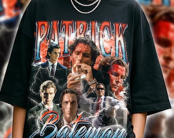 Patrick Bateman American Psycho Vintage Graphic T Shirt Retro Rap Tee Horror Movie Streetwear Christian Bale Unisex Tee