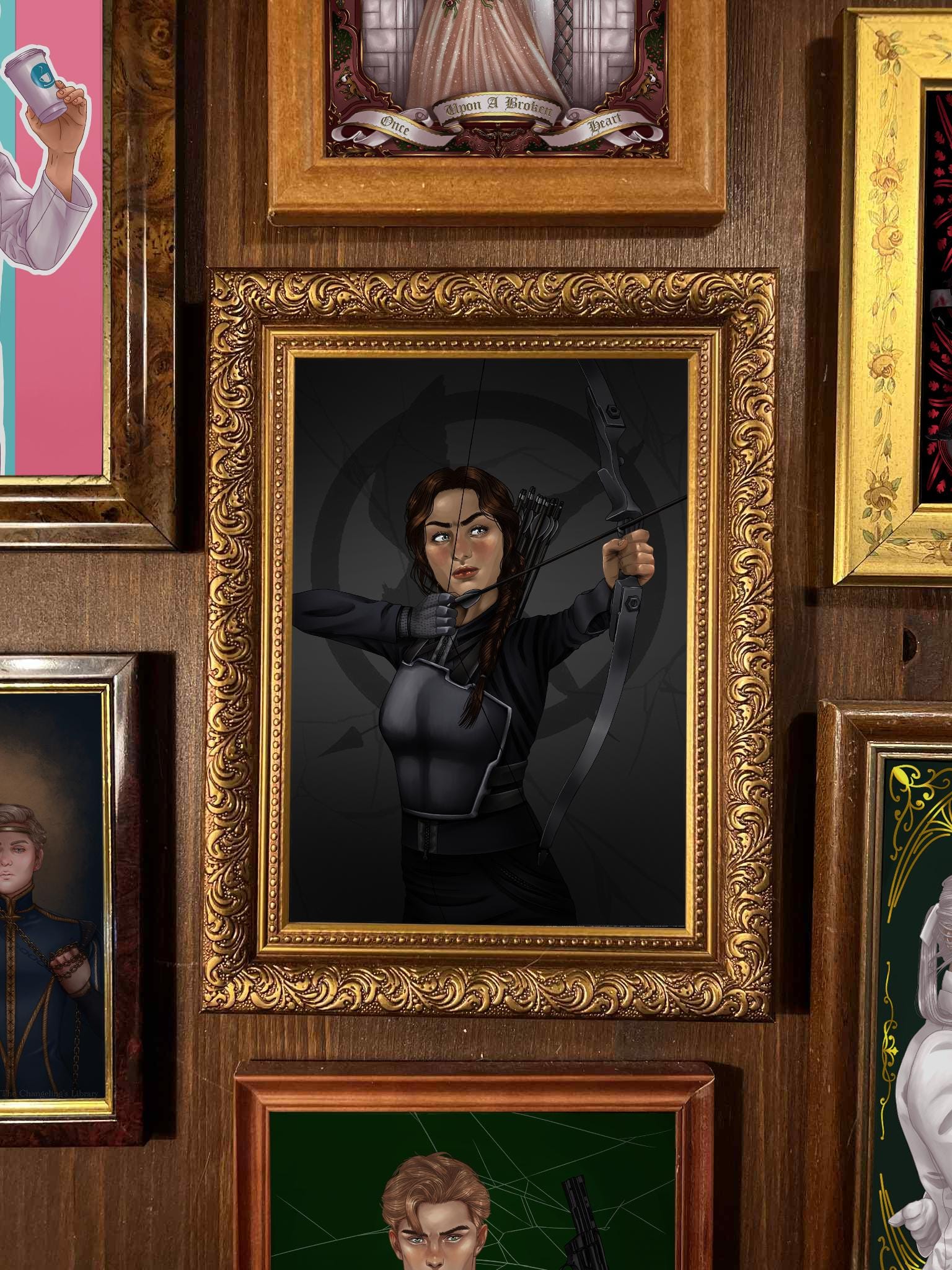 Katniss Fanart - Etsy, image size:1536x2048