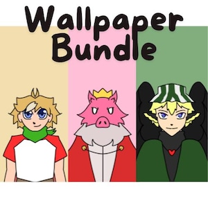 DSMP digital phone wallpaper, Technoblade, Philza, Tommy