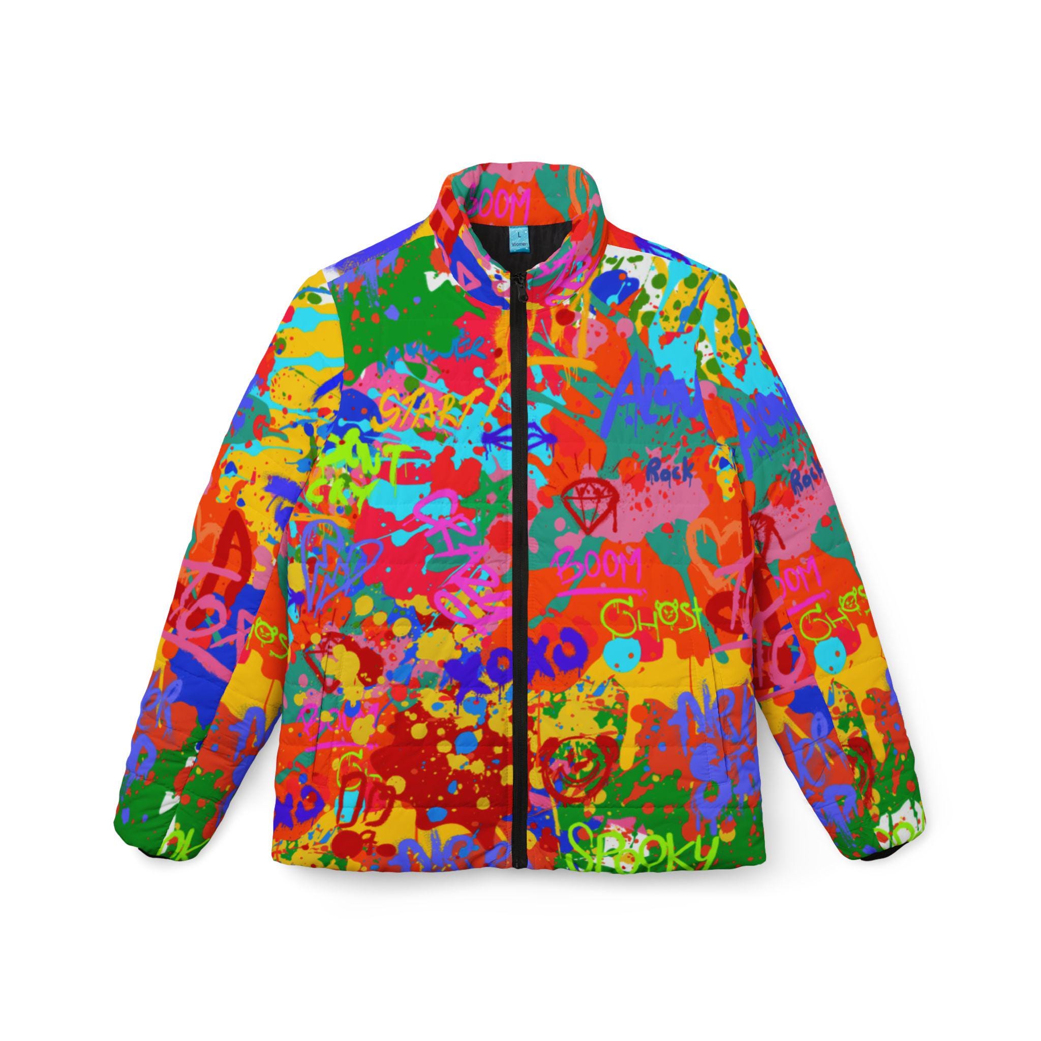 Rainbow Puffer Coat