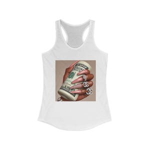 Chic Empowerment Tank Top, Women&#39;s Racerback, Fashion Tee, Statement Shirt, Perfect for Summer, Gift for Her