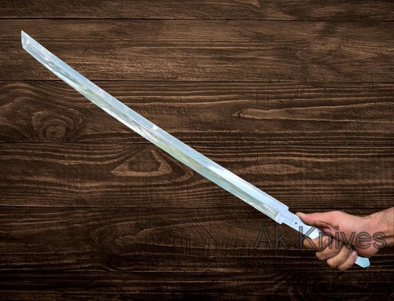 Handmade D2 Steel Katana Sword Blade Blank - 28 inch Full Tang