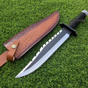 Custom Handmade Rambo Knife | Rambo First Blood Part 2 Replica Knife | Movie Knife | Personalized Gift | Christmas Gift | Birthday Gift