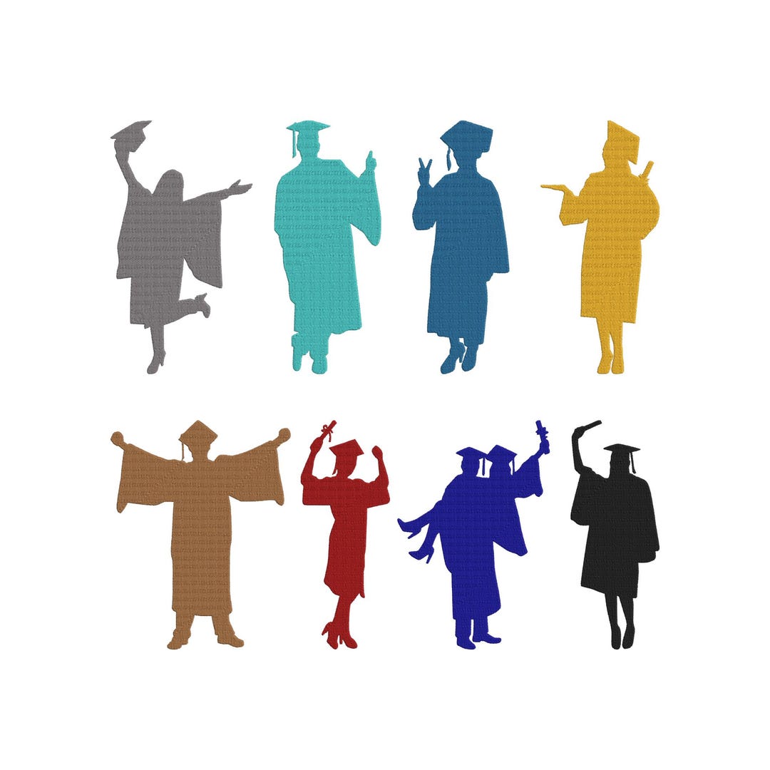 Graduation Figure Embroidery Design, Graduation Figure Machine ...