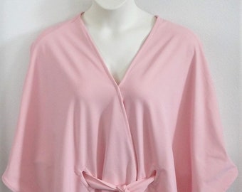 Shoulder Shirt Cape- Post Surgery Outerwear/ Shoulder - Mastectomy- Breast Cancer / Adaptive Clothing -Style Shandra Pink Lycra