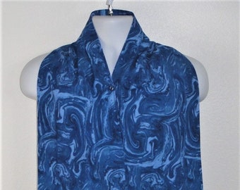 Adult Bib / Dinner Scarf / Dignity Bib - Seniors, Nursing Home, Handicap Clothing Protection - Marble