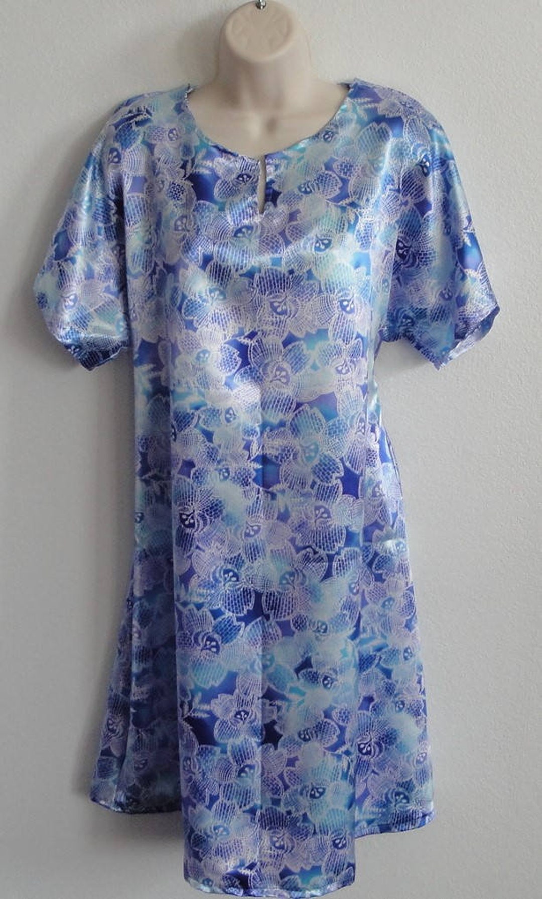 S Post Surgery Nightgown shoulder, Breast Cancer, Mastectomy / Hospital Gown / Adaptive Clothing