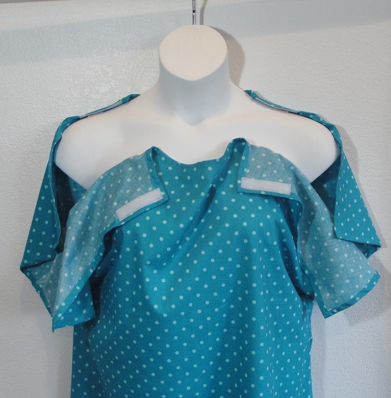 S Breast Cancer Hospice Hospital Breastfeeding Style Orgetta Post Surgery Cotton Gown Shoulder Surgery Mastectomy