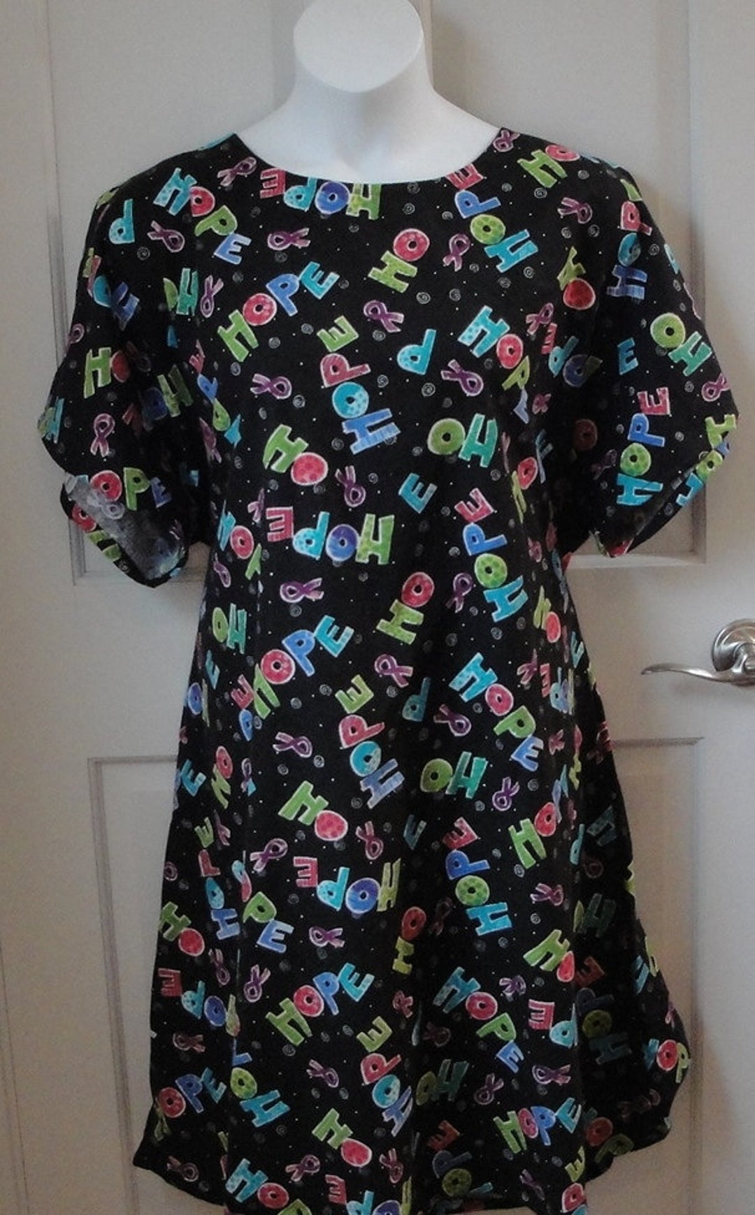 XL Post Surgery FLANNEL Nightgown breast Cancer Mastectomy Etsy