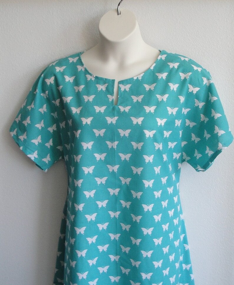 XS Post Surgery Nightgown shoulder Breast Cancer Etsy