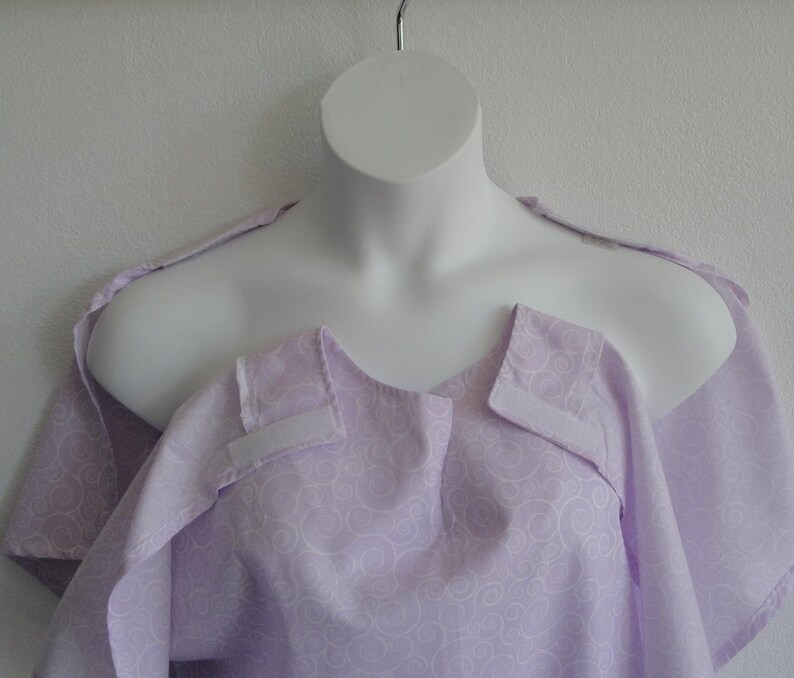 S Post Surgery Gown shoulder Mastectomy Breast Cancer / Etsy